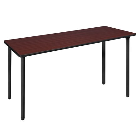 REGENCY Kee Folding Tables, 60 W, 24 L, 29 H, Wood, Metal Top, Mahogany MTF6024MHBK